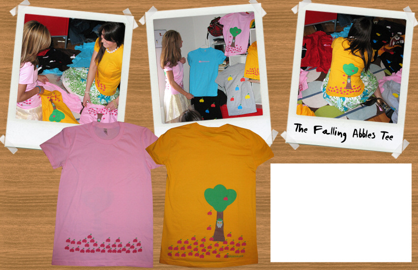 The Falling Abbles Tee : apples tshirts colorful tee
